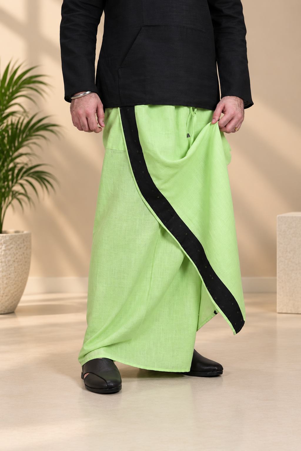 Men's Spring Leaf PajamaLungi