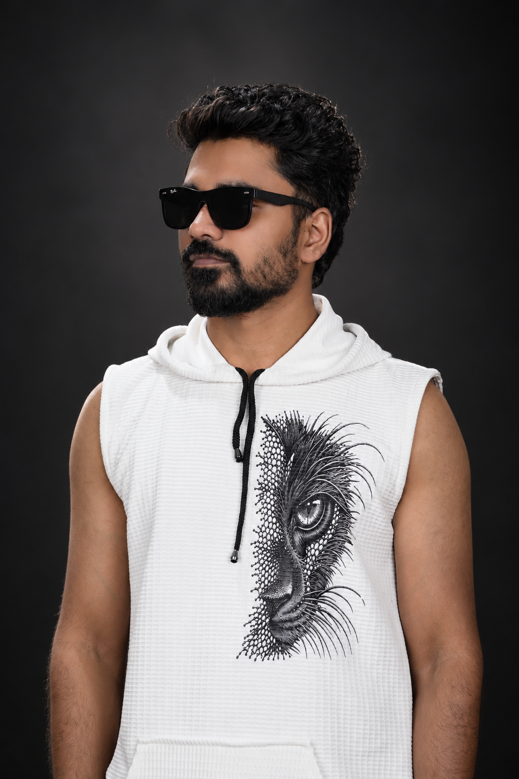 Men's Shadow Panther Sleeveless Hoodie