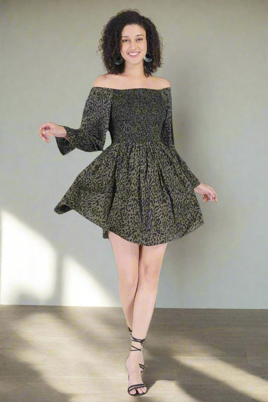 Wild Elegance Mini Dress