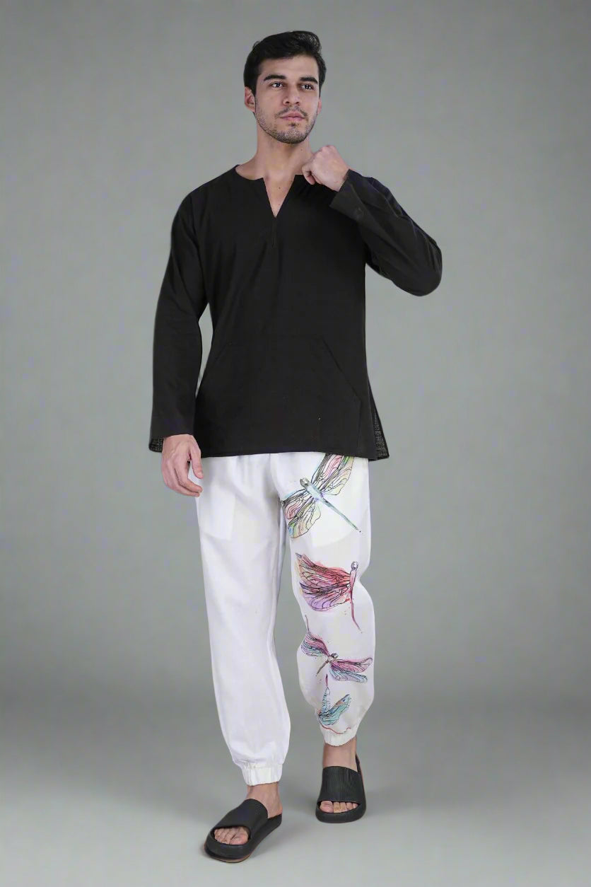 Dragonfly Dreams Lounge Jogger Kurta Set