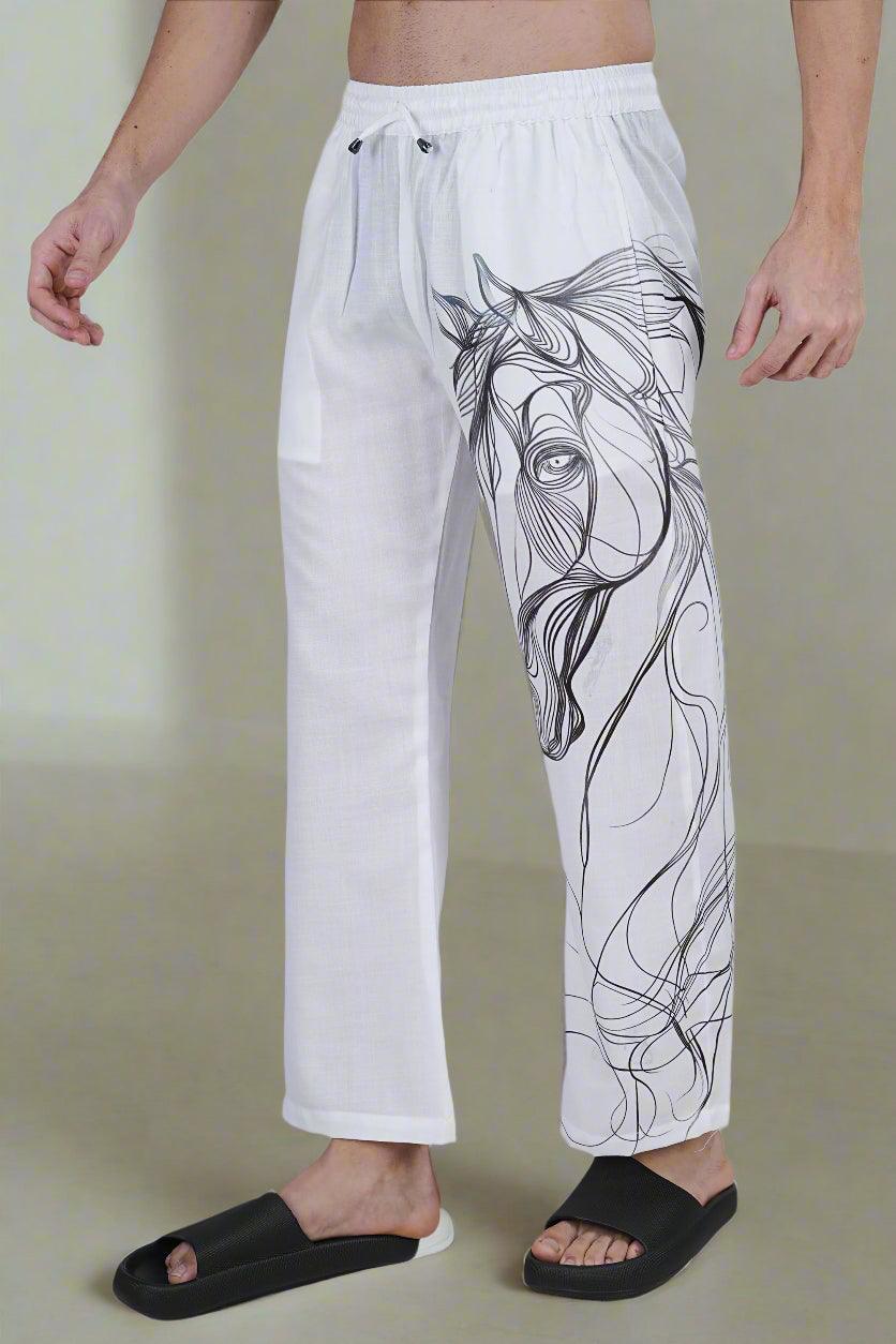 Horse Sketch Comfort Pajama - Nirmal Online