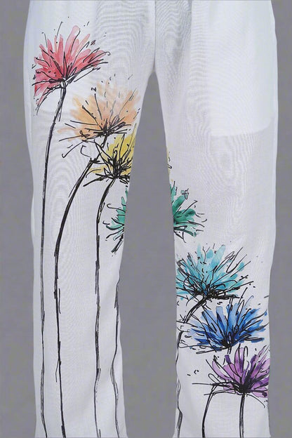 Watercolor Wildflower Pajama