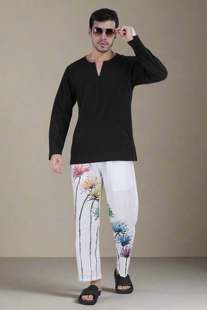 Watercolor Wildflower Pajama