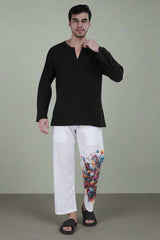 Vibrant Whimsy Pajama Kurta Set