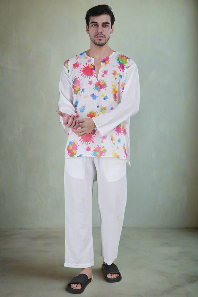 Color Burst  Kurta Pajama Set