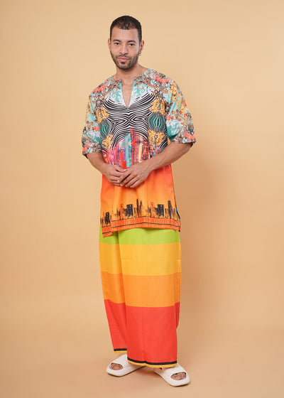 Festival Glow Kurta Pajamalungi Set