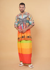 Festival Glow Kurta Pajamalungi Set