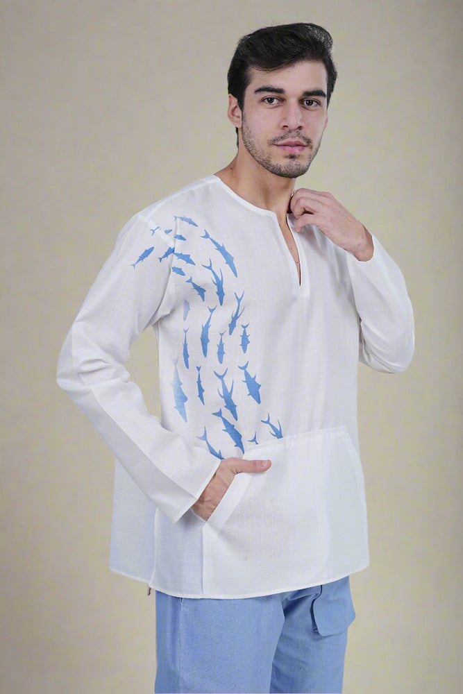 
                      
                        Aqua Drift Kurta
                      
                    