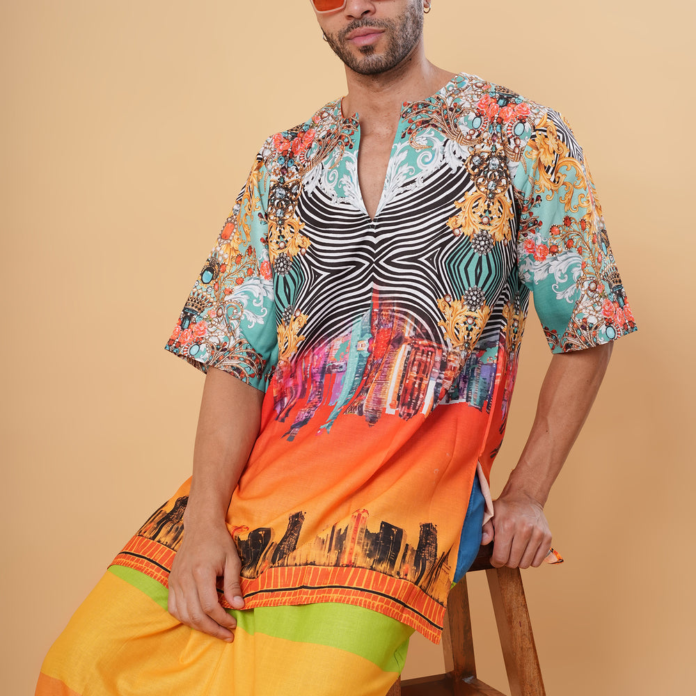 
                      
                        Festival Glow Kurta Pajamalungi Set
                      
                    