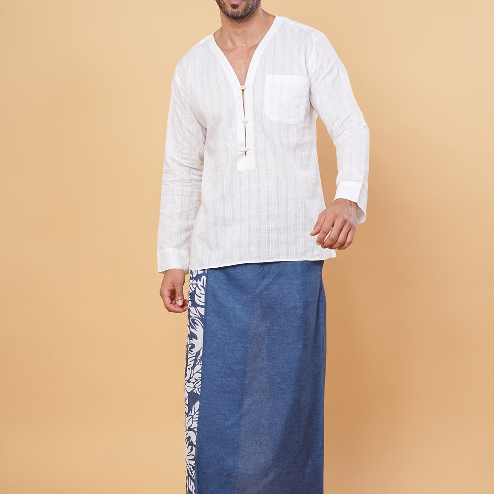 
                      
                        Blue Breeze Kurta Pajamalungi Set
                      
                    