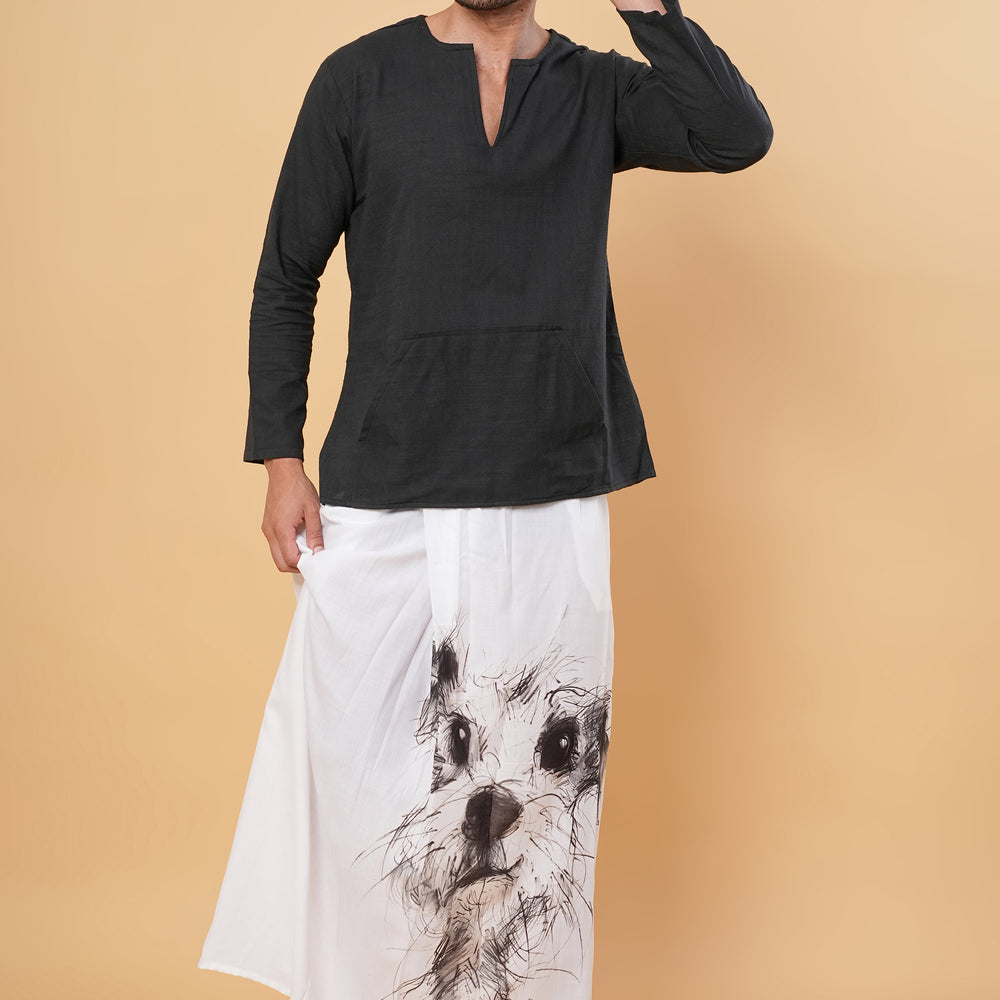 
                      
                        Doggo Doodle Kurta Pajamalungi Set
                      
                    