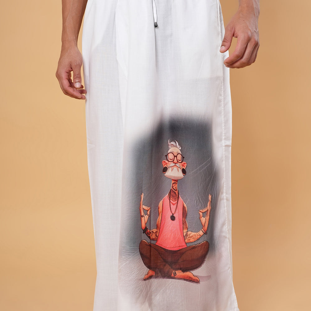 
                      
                        Peaceful Flamingo Kurta Pajamalungi Set
                      
                    