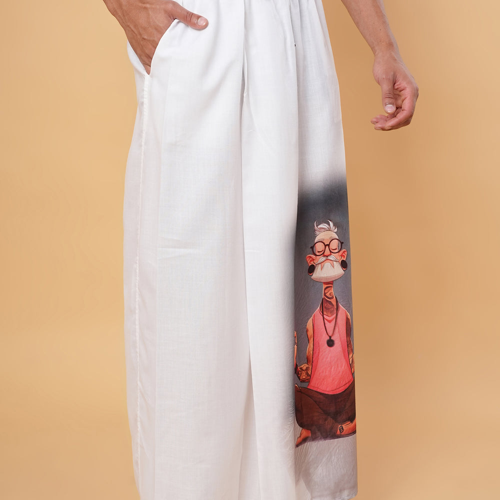 
                      
                        Peaceful Flamingo Kurta Pajamalungi Set
                      
                    