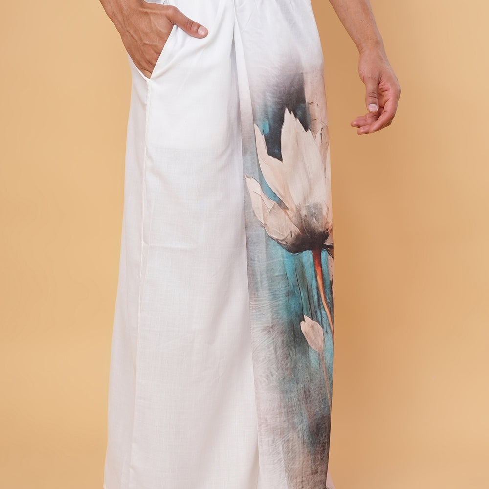 
                      
                        Monochrome Majesty Kurta Pajamalungi Set
                      
                    