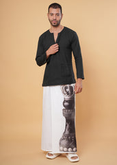 Checkmate Kurta Pajamalungi Set