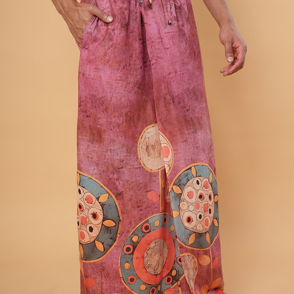 
                      
                        Earthy Pink Ethnic Kurta Pajamalungi Set
                      
                    