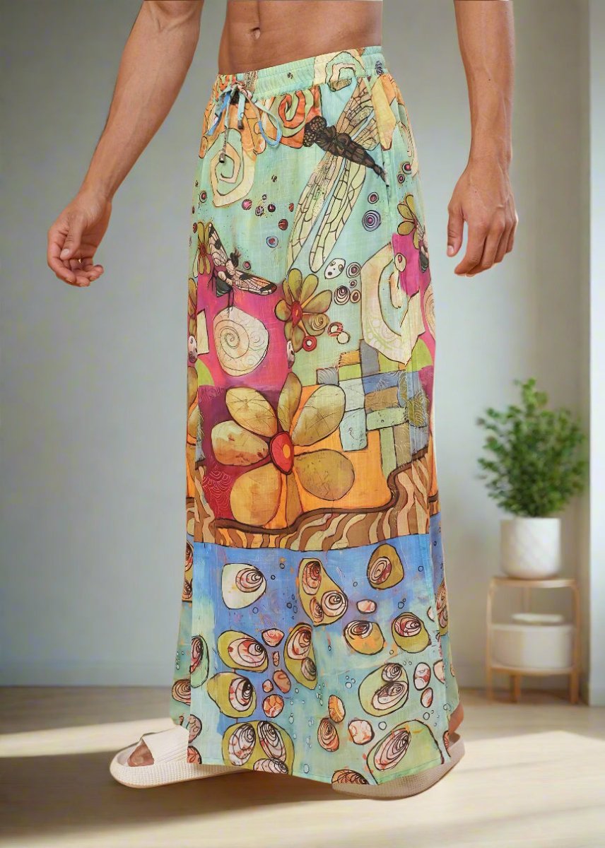 Boho Floral & Ocean Shell  Pajamalungi