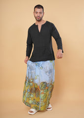 Sea Breeze Bloom Kurta Pajamalungi Set