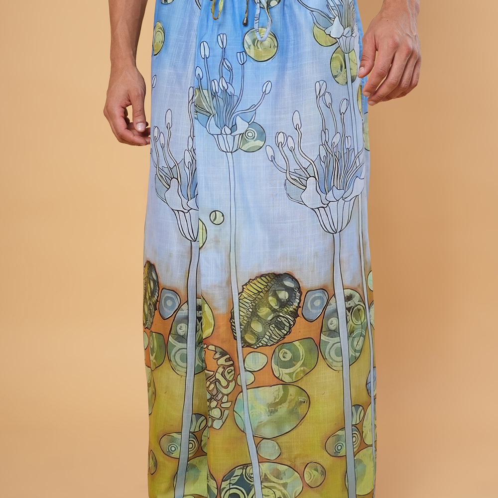
                      
                        Sea Breeze Bloom Kurta Pajamalungi Set
                      
                    