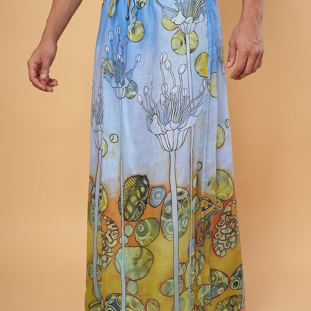 
                      
                        Sea Breeze Bloom Kurta Pajamalungi Set
                      
                    
