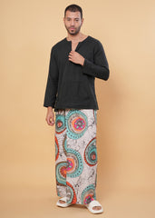 Mystic Mandala Kurta Pajamalungi Set