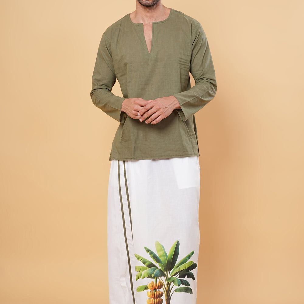 
                      
                        Banana Grove Kurta Pajamalungi Set
                      
                    
