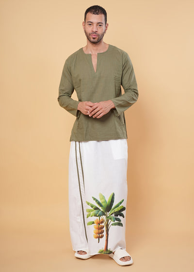 Banana Grove Kurta Pajamalungi Set