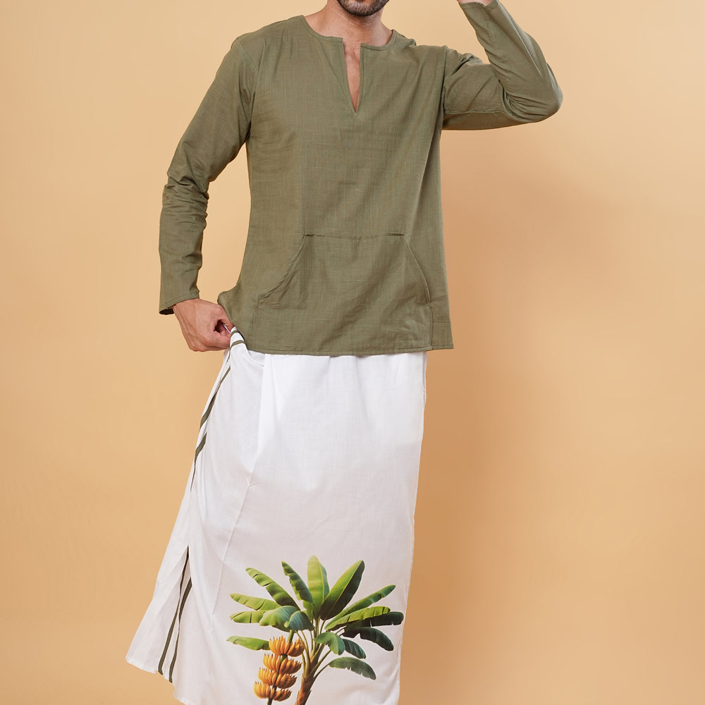 
                      
                        Banana Grove Kurta Pajamalungi Set
                      
                    