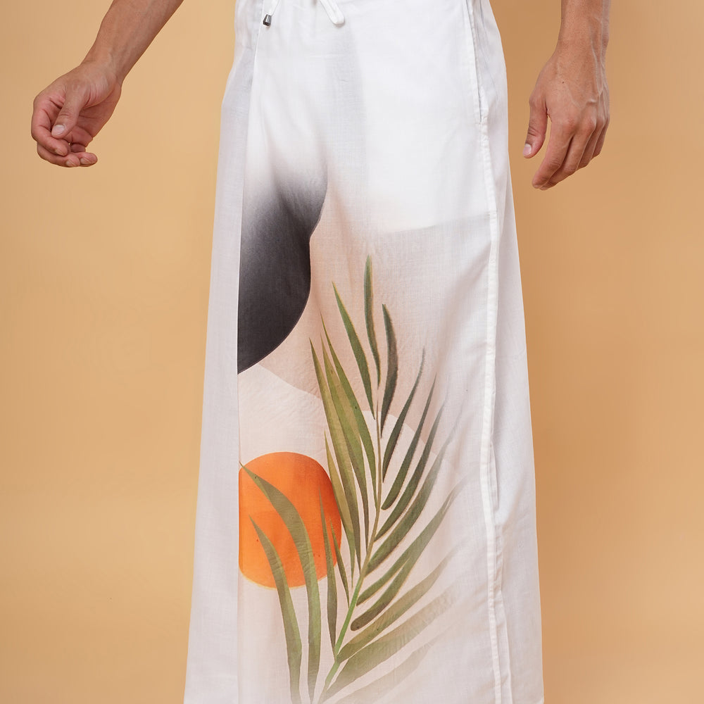 
                      
                        Sun & Leaf Wrap Kurta Pajamalungi Set
                      
                    
