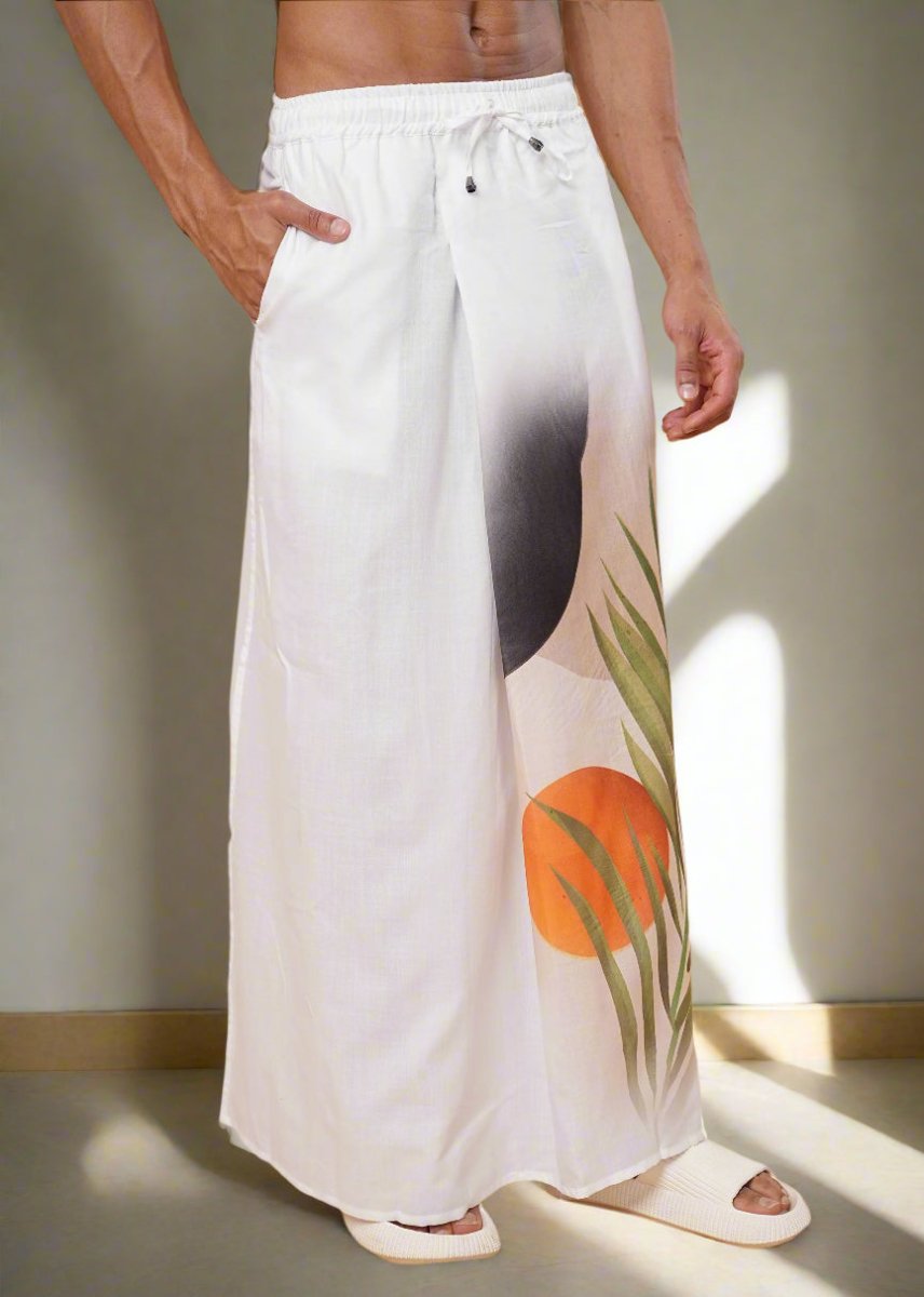 Sun & Leaf Wrap Pajamalungi