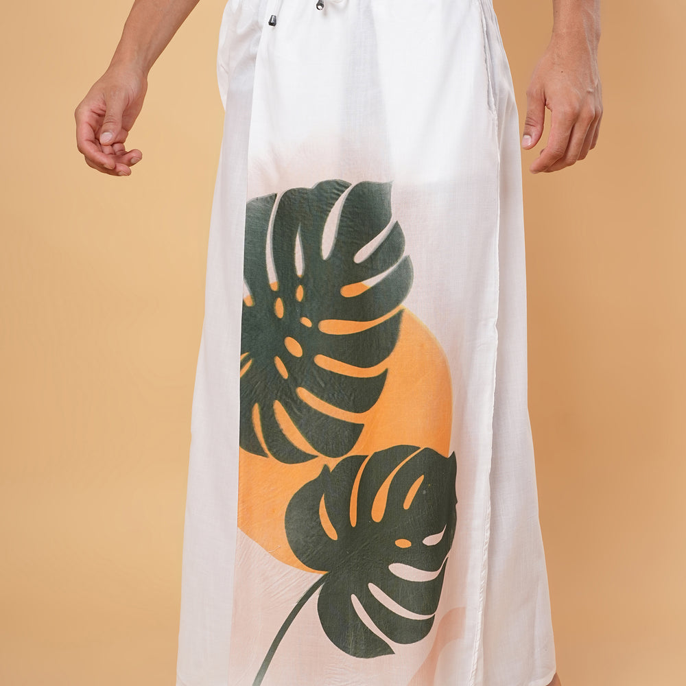 
                      
                        Sunset Jungle Wrap Kurta Pajamalungi Set
                      
                    