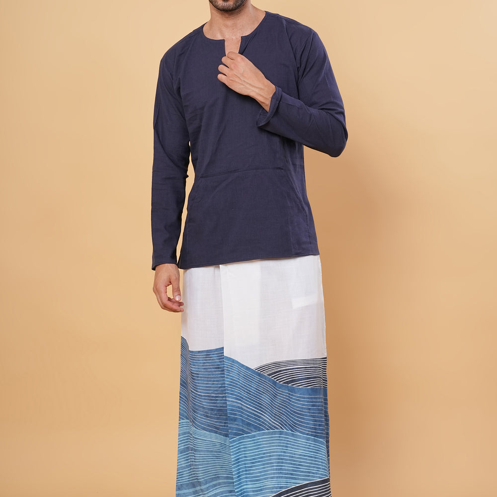 
                      
                        Midnight Indigo Kurta Pajamalungi Set!
                      
                    