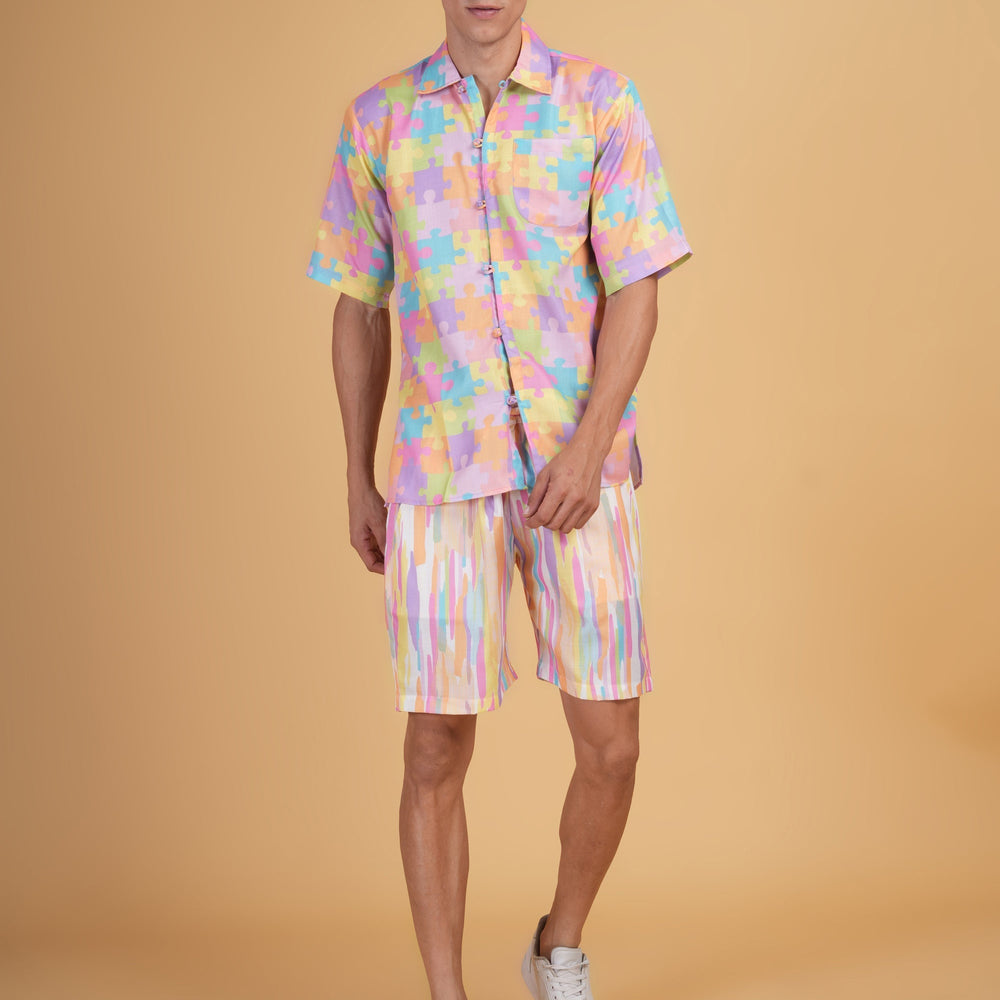 
                      
                        Pastel Puzzle Short
                      
                    