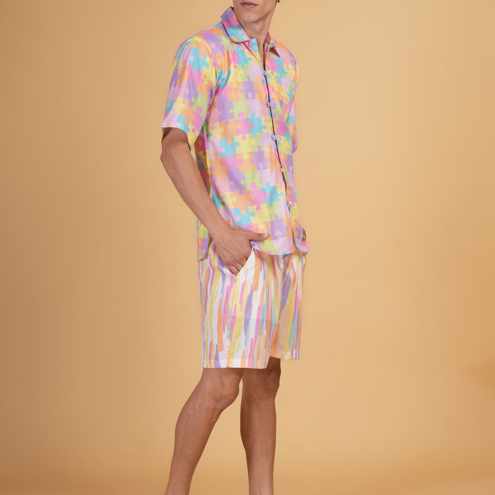 
                      
                        Pastel Puzzle Short
                      
                    