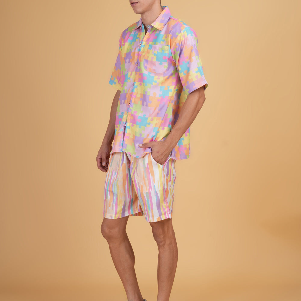 
                      
                        Pastel Puzzle Short
                      
                    