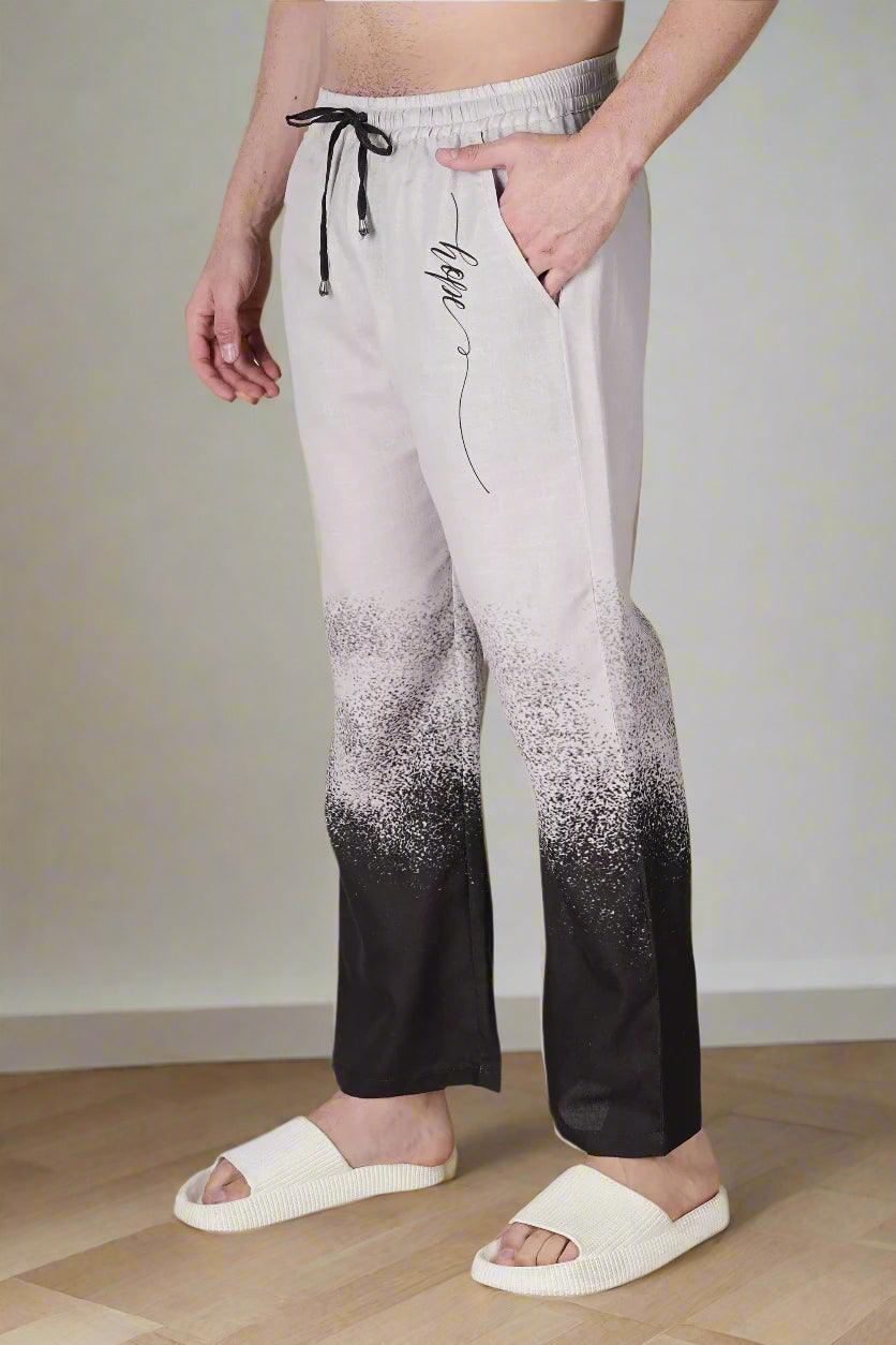 Monochrome Mist Men's Pajama - Nirmal Online