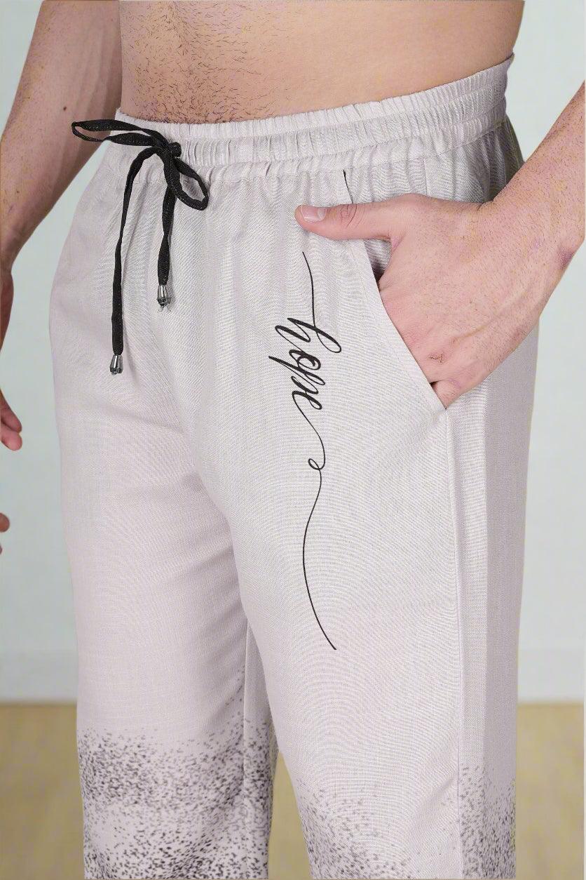 Monochrome Mist Men's Pajama - Nirmal Online