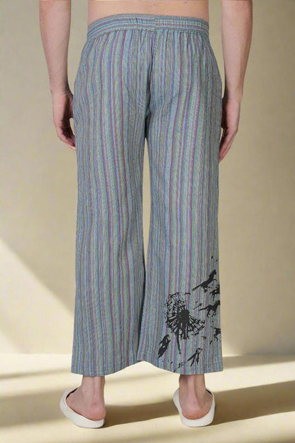 Breezy Stripe Horse Print Lounge Pants