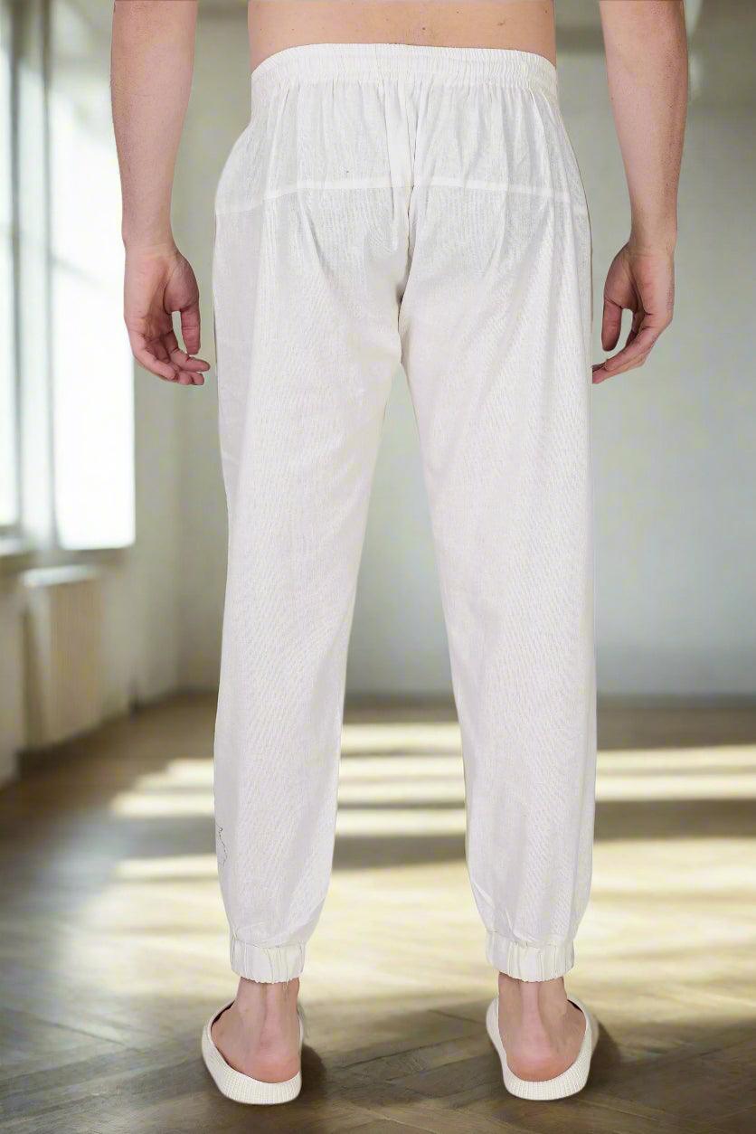 Ivory Bloom floral printed Jogger - Nirmal Online