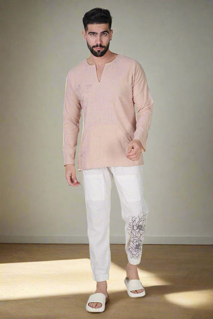 Ivory Bloom floral printed Jogger