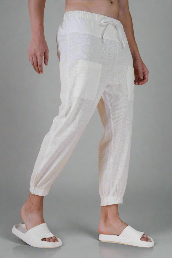 Plain White Cotton Lower