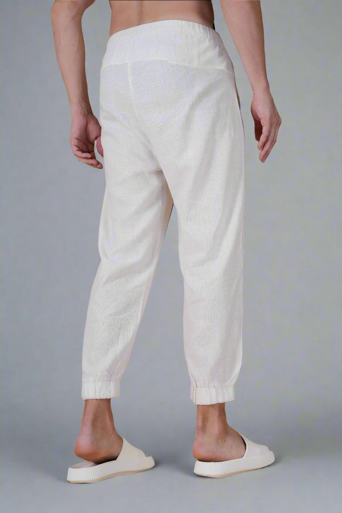 
                      
                        Plain White Cotton Pajama
                      
                    