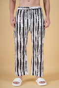 Black & White Brush Stripe Pajama