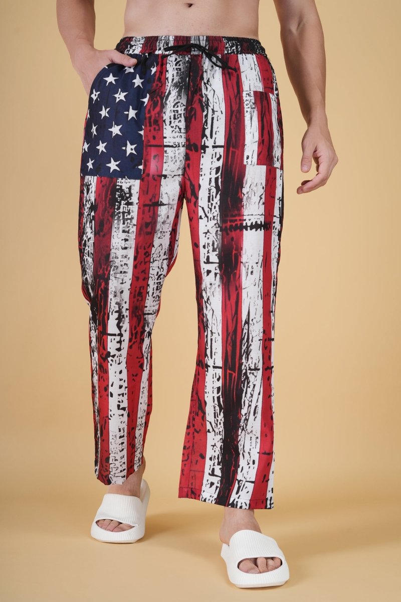 Star And Stripe Printe Pajama