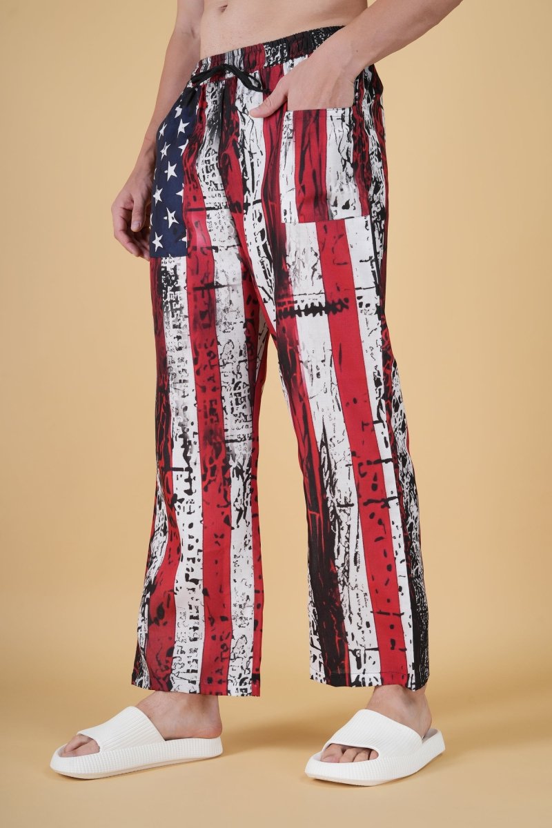 Star And Stripe Printe Pajama