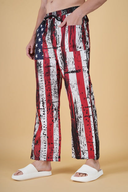 Star And Stripe Printe Pajama