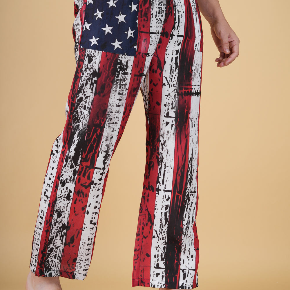 
                      
                        Star And Stripe Printe Pajama
                      
                    