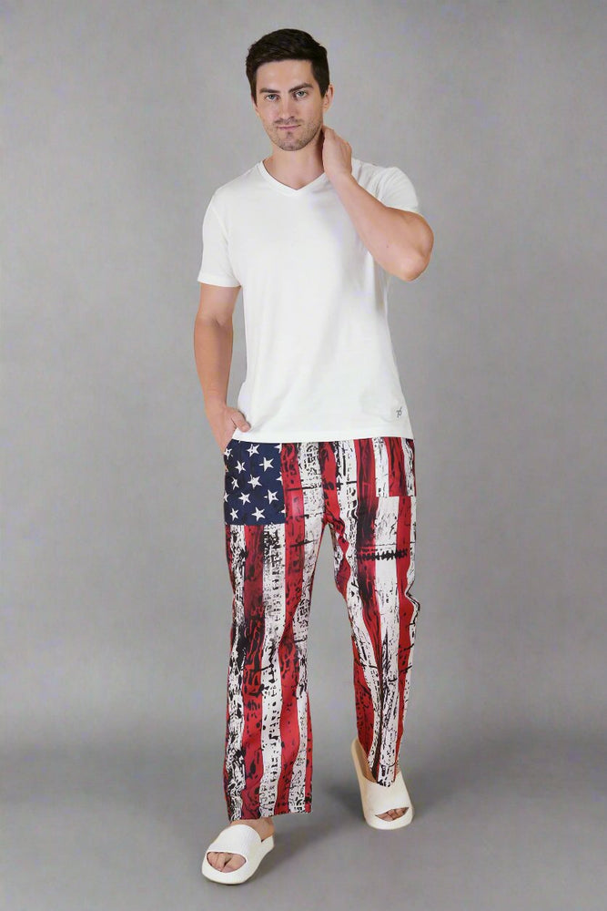 Stars & Stripes Printed Pajama