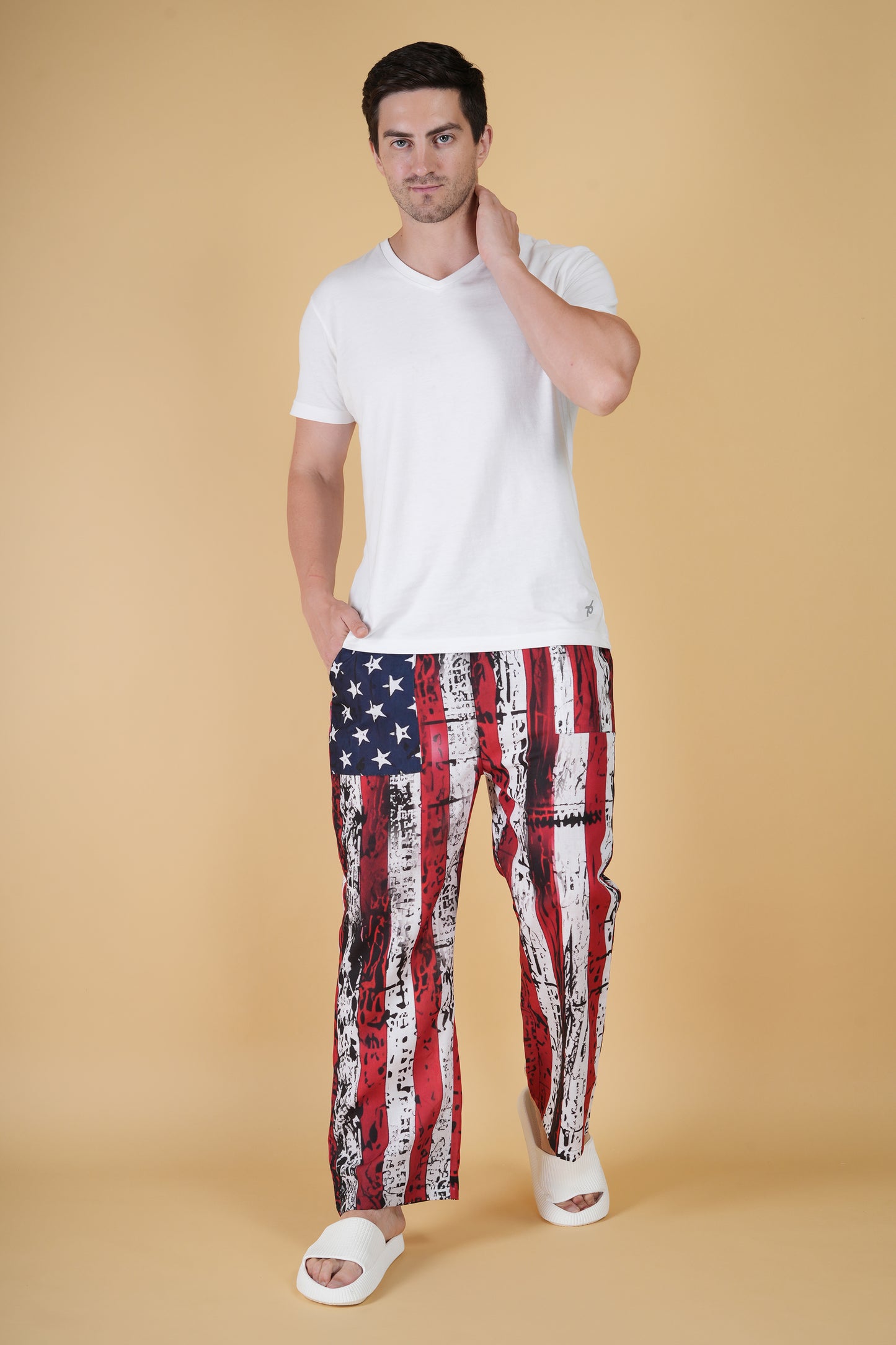 Star And Stripe Printe Pajama