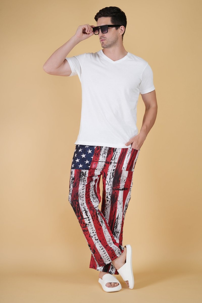 Star And Stripe Printe Pajama